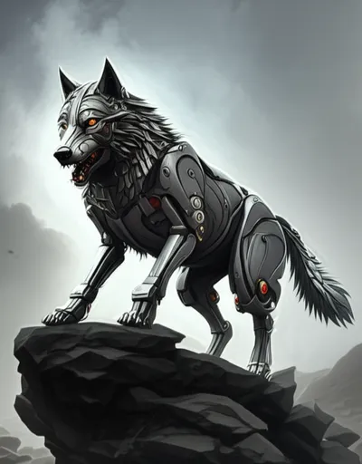 Illustration wolf - Image 1