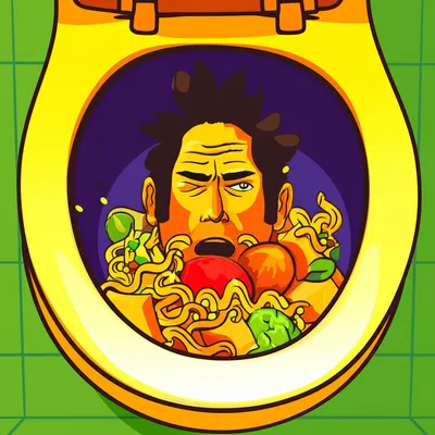 Illustration vomit - Image 1