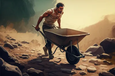 Illustration toilsome