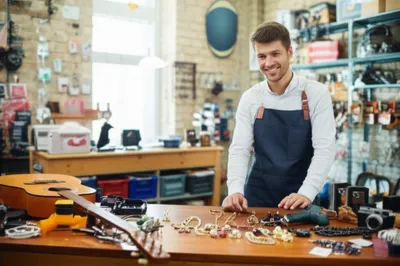 Illustration pawnshop