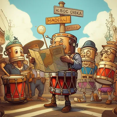 Illustration drummers - Image 1