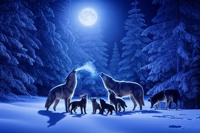 Illustration wolfpack - Image 1