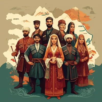 Illustration caucasian - Image 1