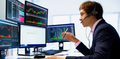 Illustration stockbrokers