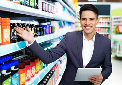 Illustration salesman