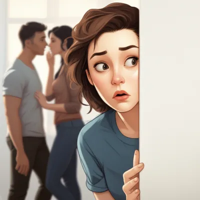 Illustration overhearing - Image 1