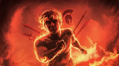 Ilustración visual de la palabra "martial" - Una persona bajo la influencia astrológica del planeta Marte