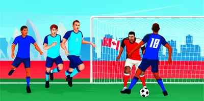 Illustration footballs - Image 1