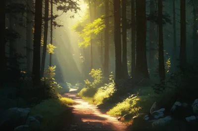 Illustration sunbeams - Image 1