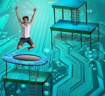 Illustration trampolined - Image 1