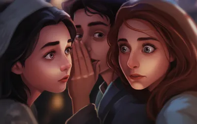 Illustration gossiping - Image 1