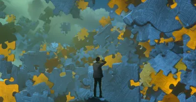 Illustration puzzling - Image 1