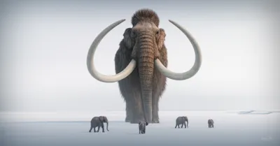Illustration mammoths - Image 1
