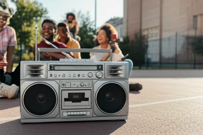 Illustration ghettoblaster