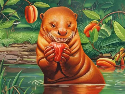 Illustration otter - Image 1