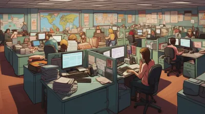 Illustration bureaux - Image 1