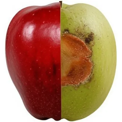 Illustration contrasted