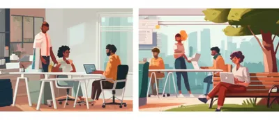 Illustration gliding - Image 1