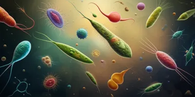 Illustration protozoans