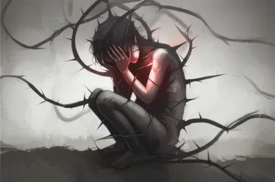 Illustration anguish - Image 1