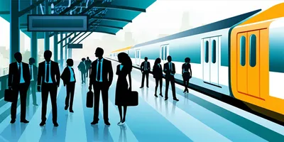 Illustration commuters - Image 1