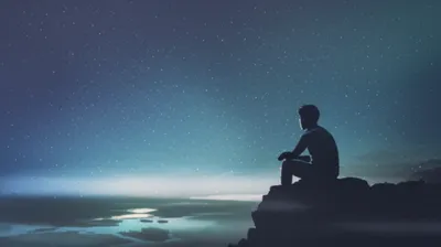 Illustration contemplation