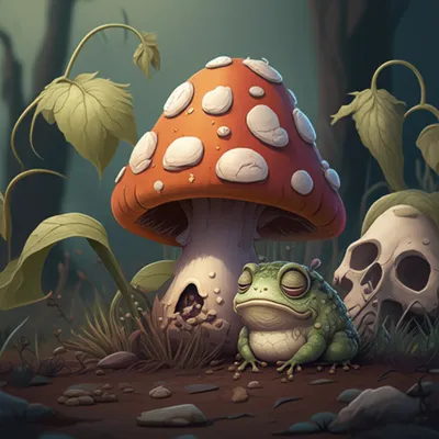 Illustration toadstools