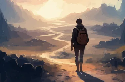 Visuelle Darstellung für das Wort „wanderer" - Wanderer, Landstreicher