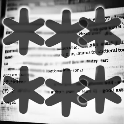 Illustration asterisks