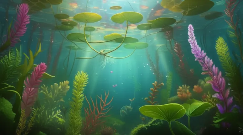 Illustration visuelle du mot « aquatic » - Plante aquatique