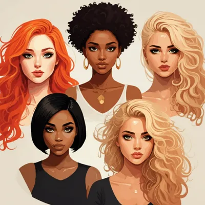 Illustration haired - Image 1