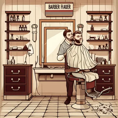 Illustration barbering