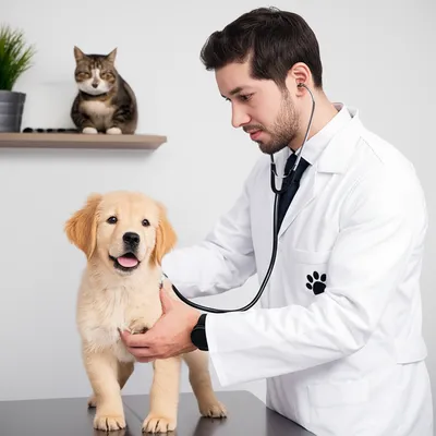 Illustration veterinarian