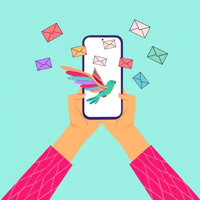 Illustration emailing