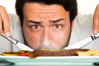 Illustration hungrily