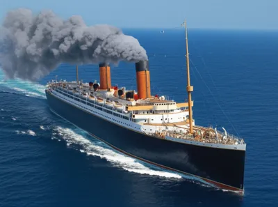 Illustration steamship