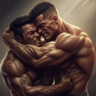 Illustration wrestles - Image 1
