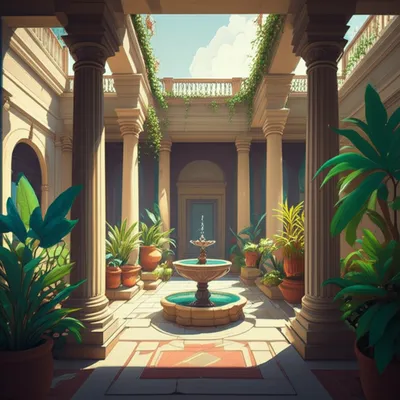 Illustration peristyle