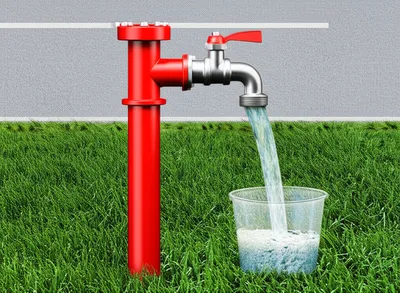 Illustration hydrant