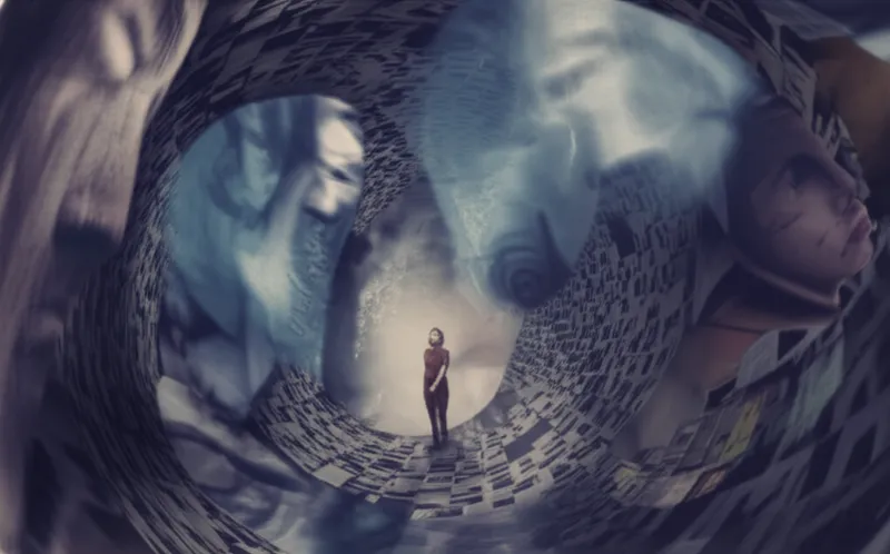 Visual illustration of dao: A thought that unconsciously goes round and round in a person's mind and controls that person. - Image 1