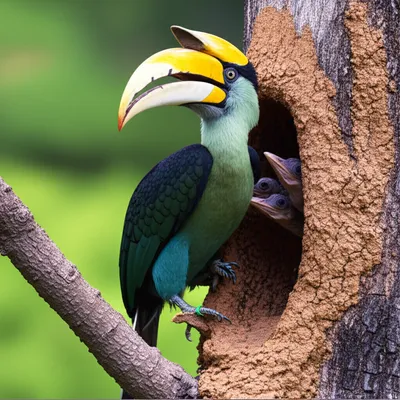 Illustration hornbill