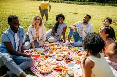 Illustration picnicking - Image 1