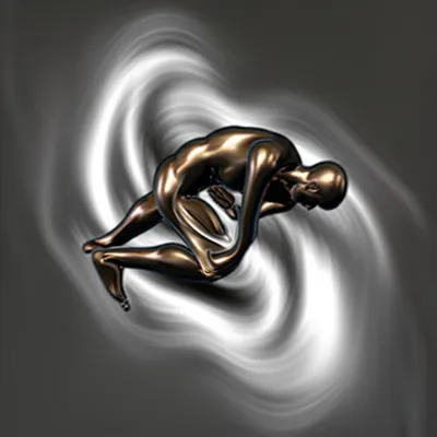 Illustration contorting