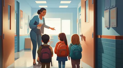 Illustration usher - Image 1