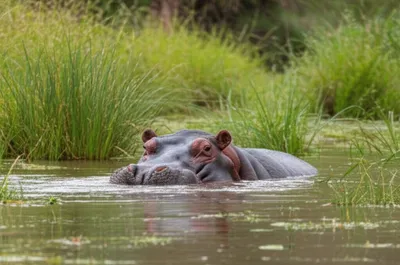 Illustration hippopotami