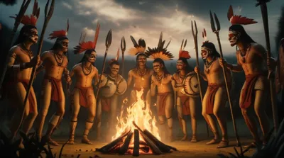 Illustration war dance - Image 1