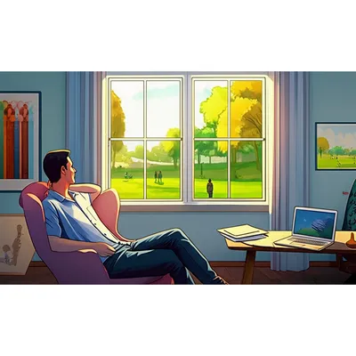 Illustration procrastinating