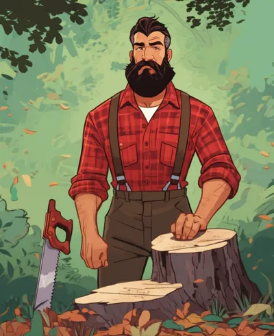 Illustration lumberjack - Image 1