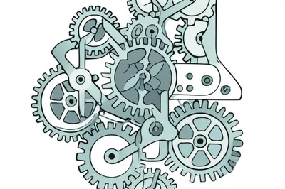 Illustration gears - Image 1