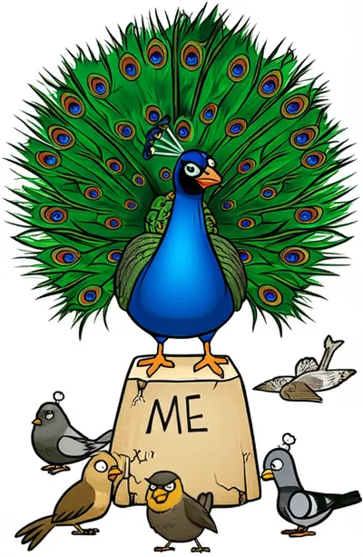 Illustration braggadocio